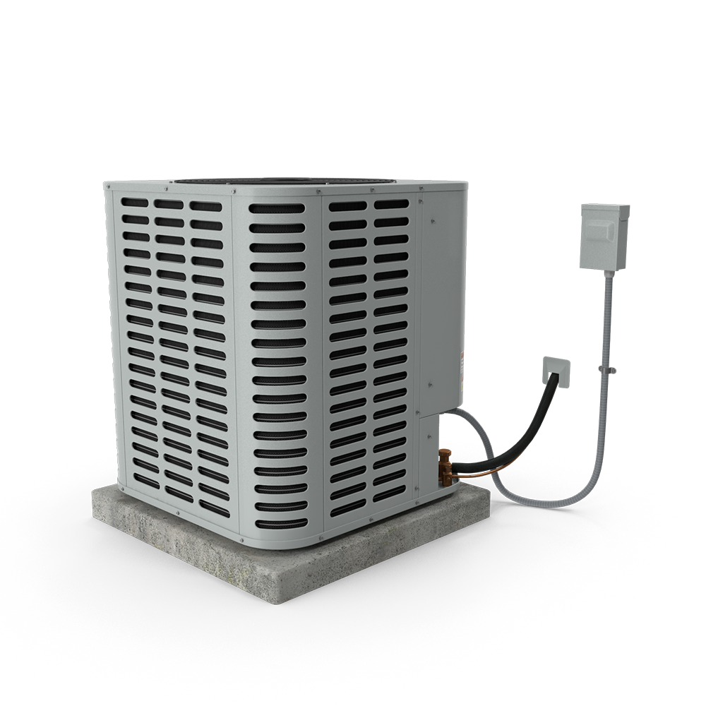 3d render of an air conditioning unit